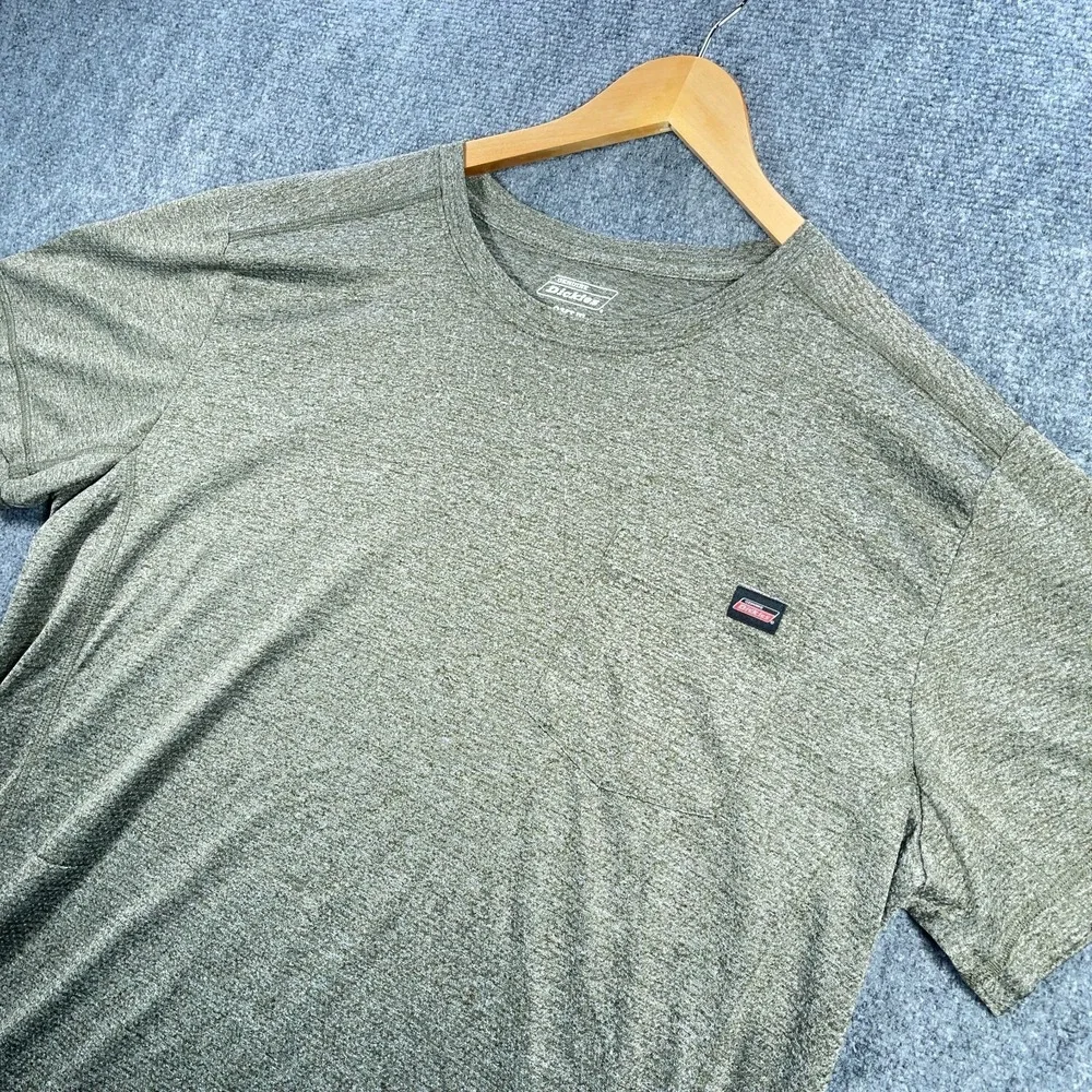 Dickies Shirt Mens 2XLT Green Mesh Active Lightweight Casual Outdoor #AB682 - Picture 1 of 7